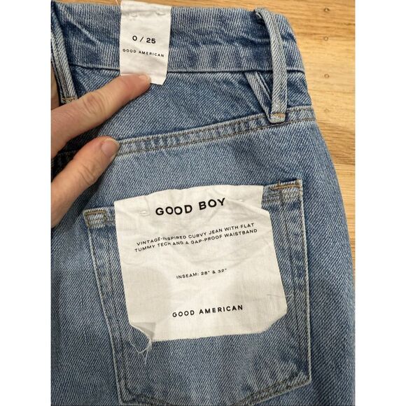 NEW Good American Good Boy Curvy Jean Size 0/25 - Picture 3 of 4